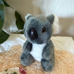 Gray and White Koala Plush Toy